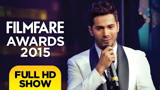 60th Filmfare Awards  Filmfare Awards 2015  Full Show HD  Shah Rukh Khan Varun Dhawan [upl. by Nemzaj383]