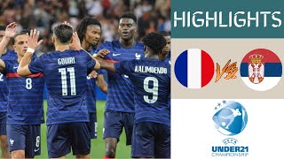 France vs Serbia UEFA U21 Championship Qualifier Extended Highlights  Group H [upl. by Brig]