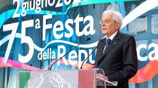 2 giugno il discorso del Presidente Mattarella [upl. by Nady932]