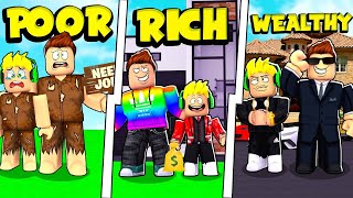 POOR to RICH to WEALTHY in Roblox Brookhaven [upl. by Giess203]