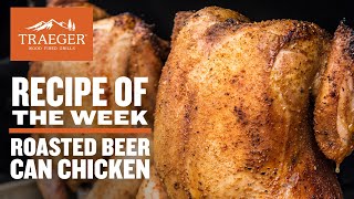 Beer Can Chicken Recipe  Traeger Grills [upl. by Ettenyl]