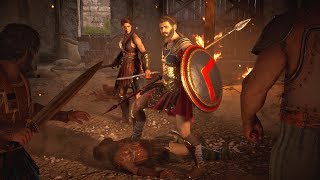 Assassins Creed Odyssey  Epic Spartan Battle Cutscene [upl. by Odlauso]