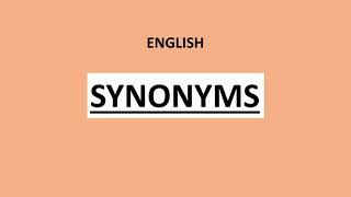 English synonyms Useful for IEO International English Olympiad exam [upl. by Atinej]