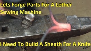 Chinese leather patcher sewing machine Industrial Upgrade  Blacksmithing [upl. by Aidni59]