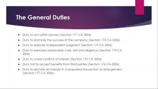 Directors and their Duties An Overview [upl. by Aliam]