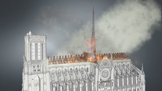 NotreDame of Paris official timelapse construction sequence [upl. by Chico]