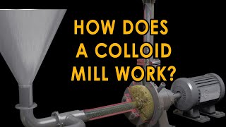 GlobeCore Colloid Mill working principle [upl. by Ahsikyw]