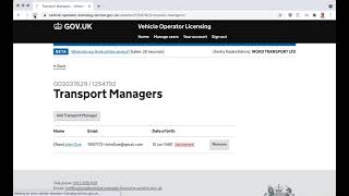 How to add a transport manager to an existing Operators Licence [upl. by Nitnert]