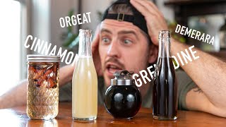 4 EASY to Make Cocktail Syrups  grenadine amp orgeat [upl. by Ttocs249]