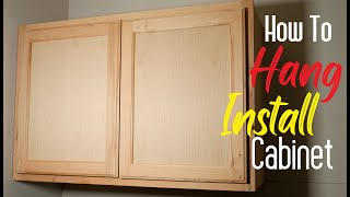 How To Install Hang Wall Cabinets Easy Simple [upl. by Werdna]