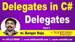 Delegates in C  Delegates Part 1  CNET Tutorial  Mr Bangar Raju [upl. by Delorenzo]