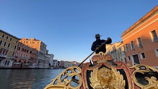 Venice Gondola Ride along Grand Canal and Small Canals [upl. by Zelig]