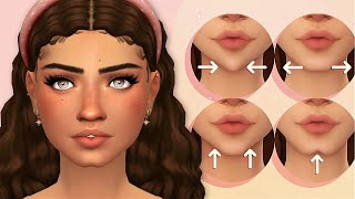 TRYING OUT CREATE A SIM SLIDERS 😍 asymmetry pouty lips cleft chin amp more [upl. by Florence181]