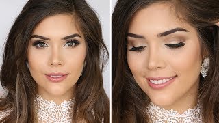 NATURAL BRIDAL MAKEUP TUTORIAL  Katerina Williams [upl. by Oiromed]