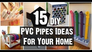 15 DIY PVC Pipes Ideas For Your Home [upl. by Ellesor870]