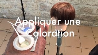 Coloration cheveux les bases de lapplication [upl. by Enal]