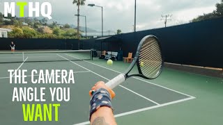 First Person Point Of View Tennis  PRACTICE SET With Former 1 NCAA Singles [upl. by Bainbridge75]