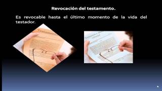 Revocación y caducidad del testamento [upl. by Lovel]