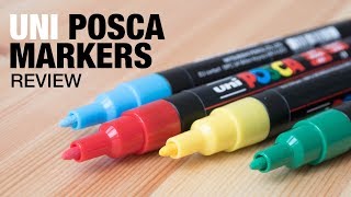 Uni Posca Marker Review amp Tutorial [upl. by Beaumont]