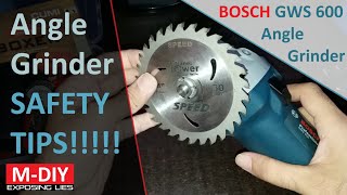 How To Safely Use An Angle Grinder  Bosch GWS 600 Angle Grinder Safety Tips [upl. by Naomi]