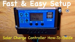 How to setup a basic Solar Charge Controller  Quick Guide amp Menu overview [upl. by Bartley]