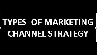 Types of Marketing Channel Strategy Tutorial Video [upl. by Enorej]