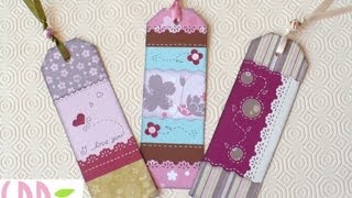 Scrapbooking Tutorial segnalibro fantasia  Fanciful bookmark [upl. by Yekcaj]