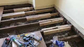 Sistering floor joists [upl. by Zingale]