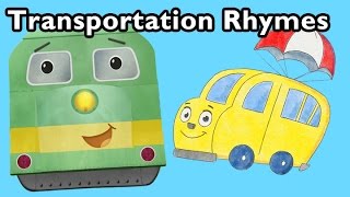 Freight Train and More Transportation Rhymes  Nursery Rhymes from Mother Goose Club [upl. by Nwahsd]