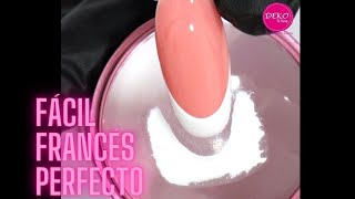 Francés Perfecto en 1 minuto ♥ Deko Uñas  Perfect French Nail art [upl. by Halda678]