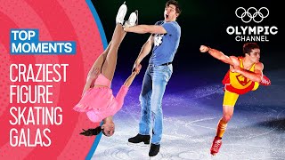 Top 10 Craziest Figure Skating Gala Performances  Top Moments [upl. by Hadnama]