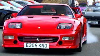 Koenig Ferrari Testarossa  sounds and wheelspins [upl. by Sorel266]