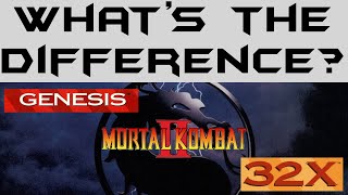 Whats the Difference  Mortal Kombat 2  Sega Genesis vs 32X [upl. by Taffy]