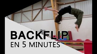 LE BACKFLIP EN 5 MINUTES  salto arrière [upl. by Levina474]