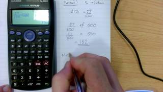 How to calculate percentages using a calculator [upl. by Kling169]