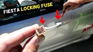 FORD FIESTA CENTRAL LOCKING UNLOCKING FUSE LOCATION MK7 ST [upl. by Auqenet]