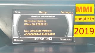 Audi MMI update 2019 maps [upl. by Elyr]
