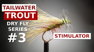 Olive Stimulator Dry Fly  Trout Fly Tying for Beginners [upl. by Howie183]