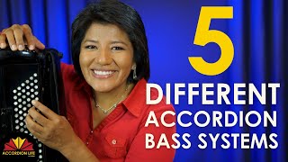 5 Different Accordion Bass Systems  All About The Accordion Bass Buttons [upl. by Olivero]