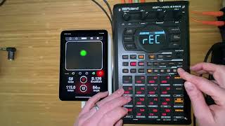 SP404 mk2 112  Sampling Loops from iPad [upl. by Salli262]