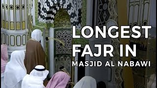 Longest Fajr Salaah In Masjid Al Nabawi  Beautiful Quran Recitation by Sheikh Hameed [upl. by Jehu]