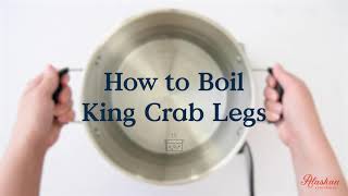 How to Boil Alaskan King Crab Legs [upl. by Asiar]