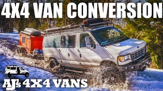 4x4 Van Conversion  Ford E350  AJs 4x4 Vans [upl. by Enidlareg760]