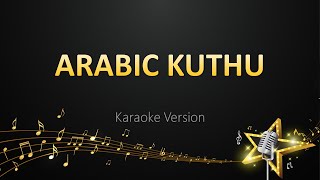 Arabic Kuthu  Anirudh Ravichander Karaoke Version [upl. by Hoxsie652]