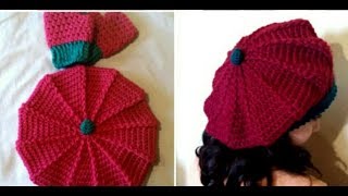 Crochet Beret facile [upl. by Aikram]