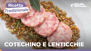 COTECHINO CON LENTICCHIE RICETTA PER CAPODANNO [upl. by Sirhc]