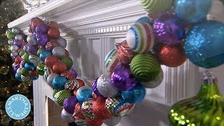 Holiday DIY Colorful Ornament Garland  Martha Stewart [upl. by Llibyc]