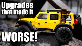 Axial SCX24 Jeep upgrades that made our RC Crawler worse [upl. by Malcom139]