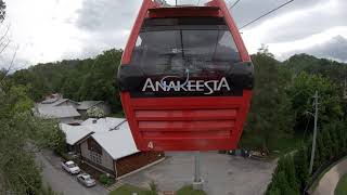 4K Anakeesta Gatlinburg TN Chondola Ride Mounted POV [upl. by Yrrok]