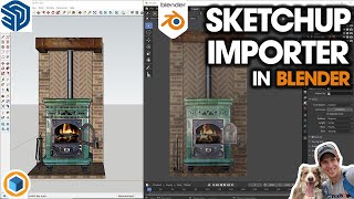 The EASIEST WAY to Import SketchUp Models into Blender  SketchUp Blender Importer Tutorial [upl. by Fronnia]